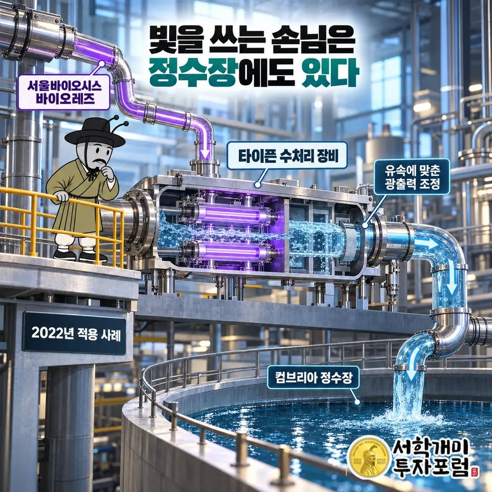 서울바이오시스 — 빛을 쓰는 손님은 정수장에도 있다 도판