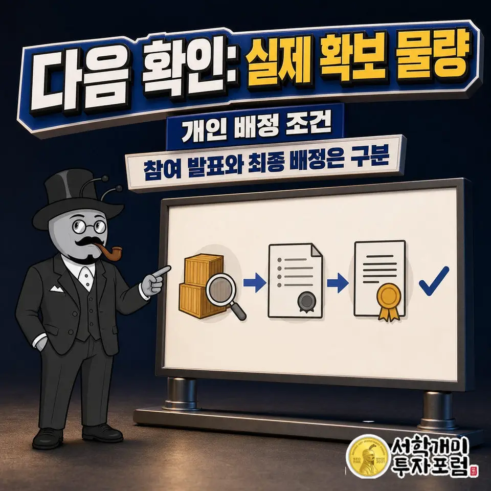 국내 증권사가 실제 공모 물량을 확보했는지 확인해야 한다.