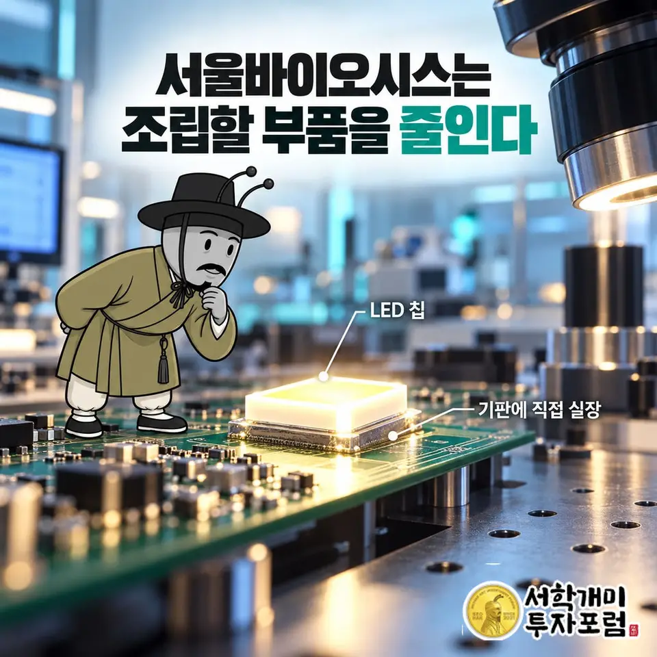 서울바이오시스는 LED 칩을 팔면서 조립할 부품을 줄인다
