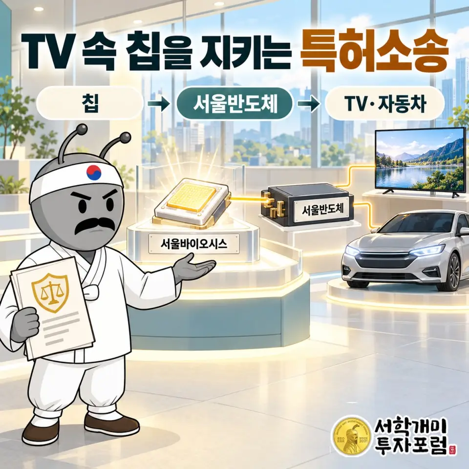 서울바이오시스 상한가 이유, TV 속 칩 특허소송은 유럽 유통망까지 따라갔다