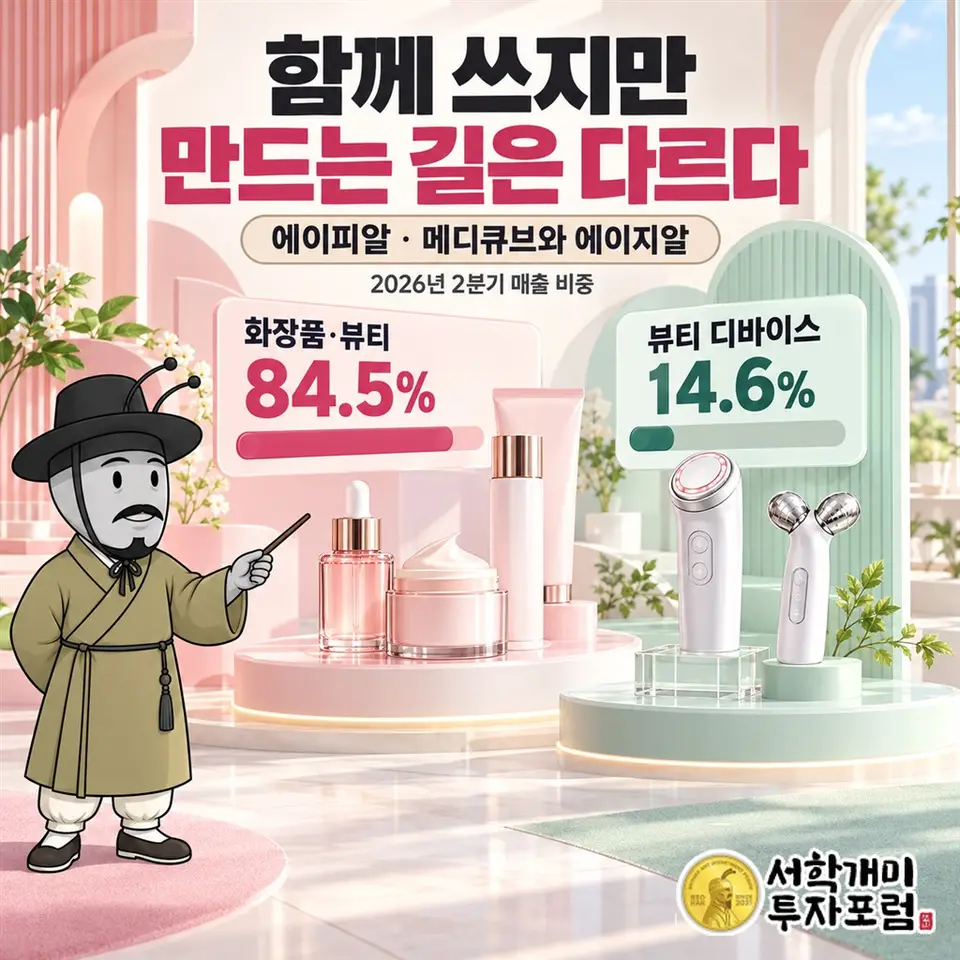 에이피알 급락 이유, 기기를 직접 만드는 회사의 2분기 매출 84.5%는 화장품