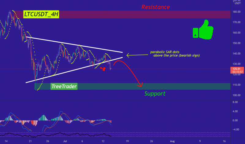 (update) LTC can fall to 110$ from this point.