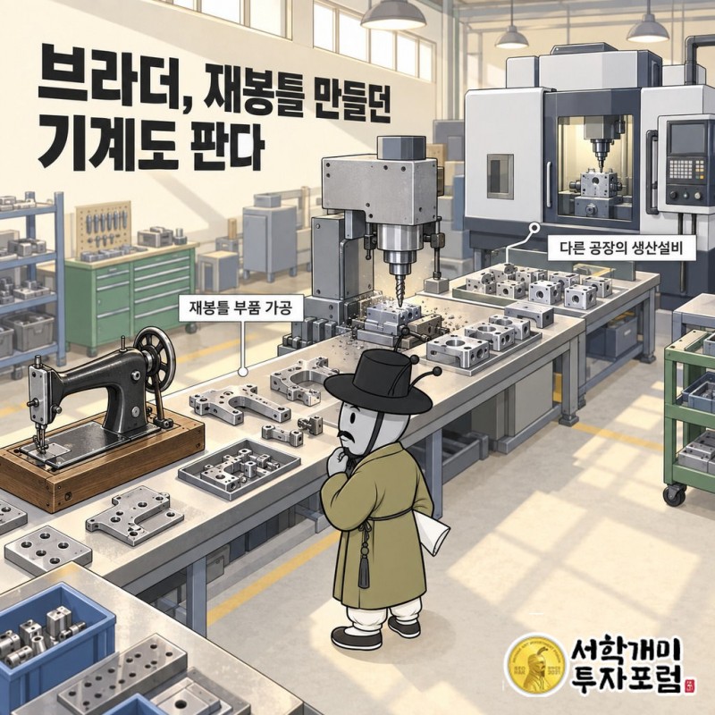 브라더 재봉틀 생산기술의 공작기계 상품화 커버 — 브라더, 재봉틀 만들던 기계도 판다