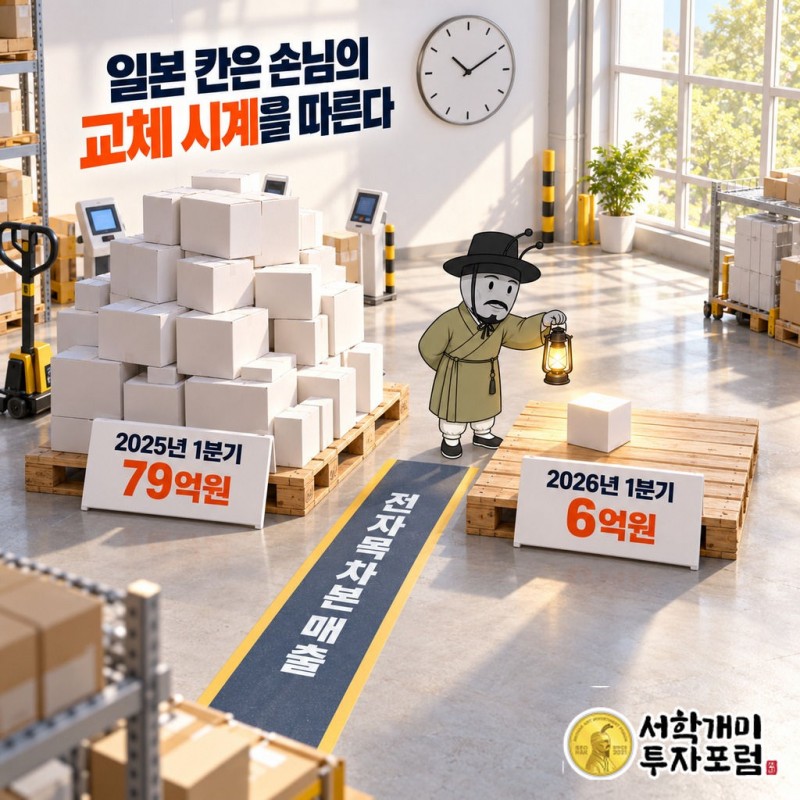 TJ미디어 — 일본 칸은 손님의 교체 시계를 따른다 도판