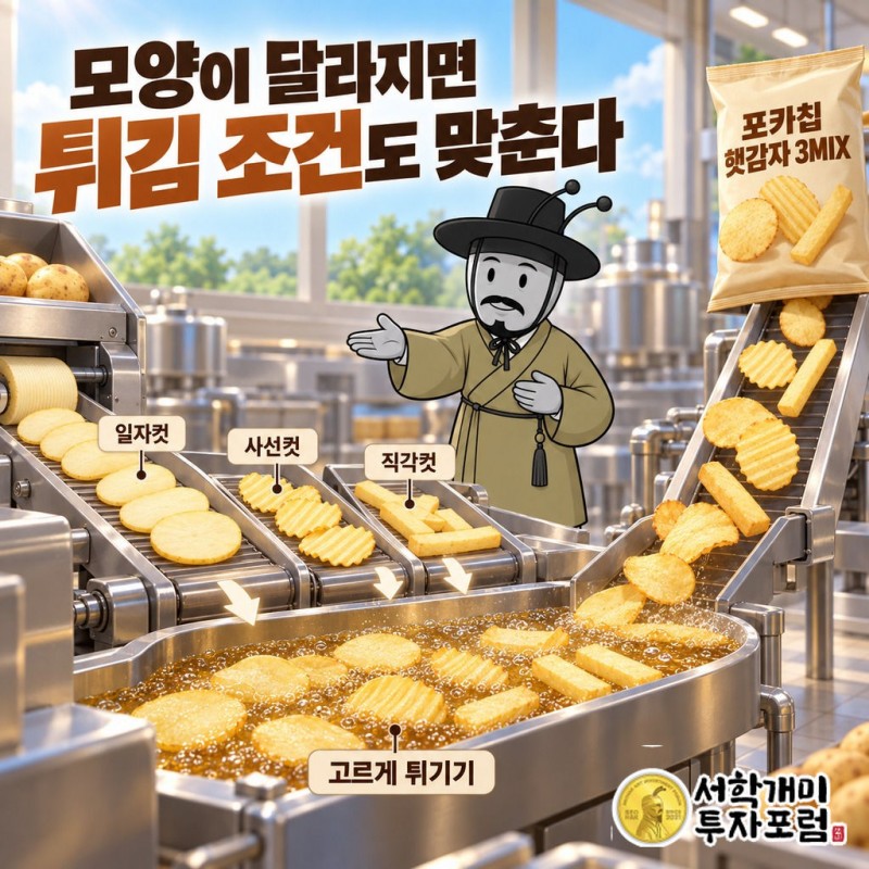 오리온 — 모양이 달라지면 튀김 조건도 맞춘다 도판
