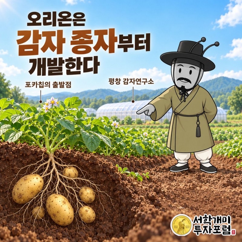 오리온 커버 — 오리온은 감자 종자부터 개발한다