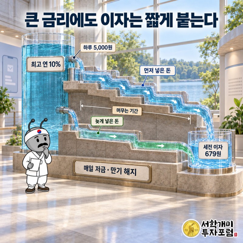 토스뱅크 — 큰 금리에도 이자는 짧게 붙는다 도판