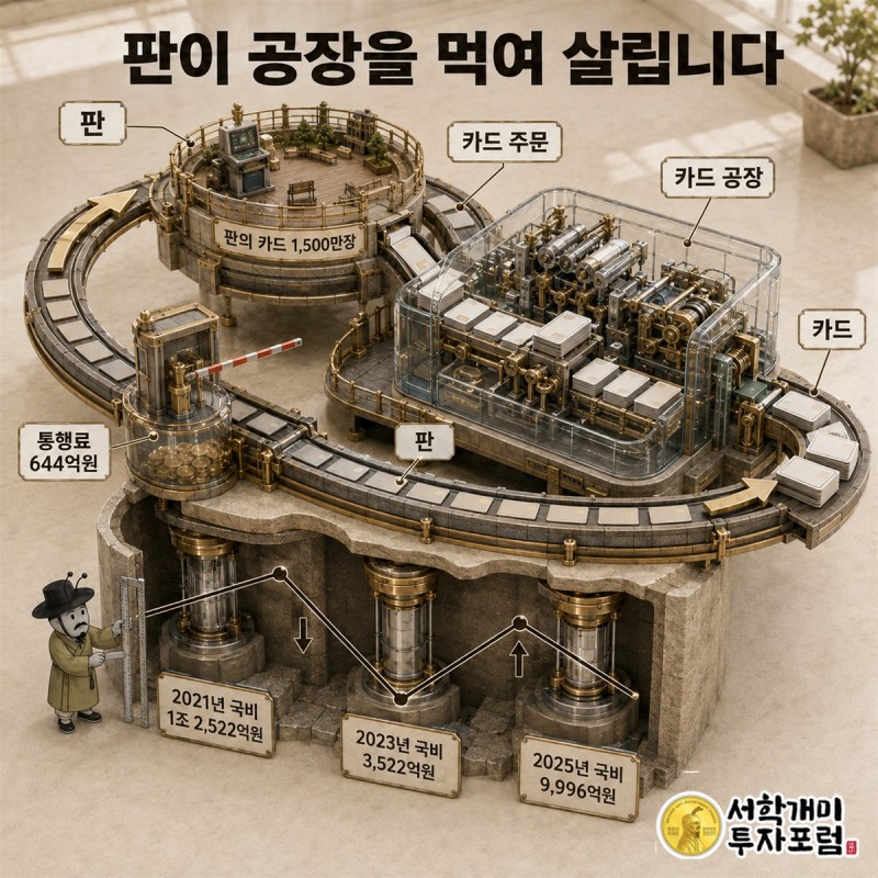 지역화폐 판이 카드 공장에 일감을 대는 순환 구조와 해마다 출렁이는 국비 예산 도판