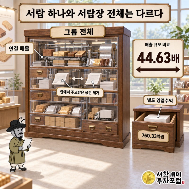 오리온홀딩스 — 서랍 하나와 서랍장 전체는 다르다 도판