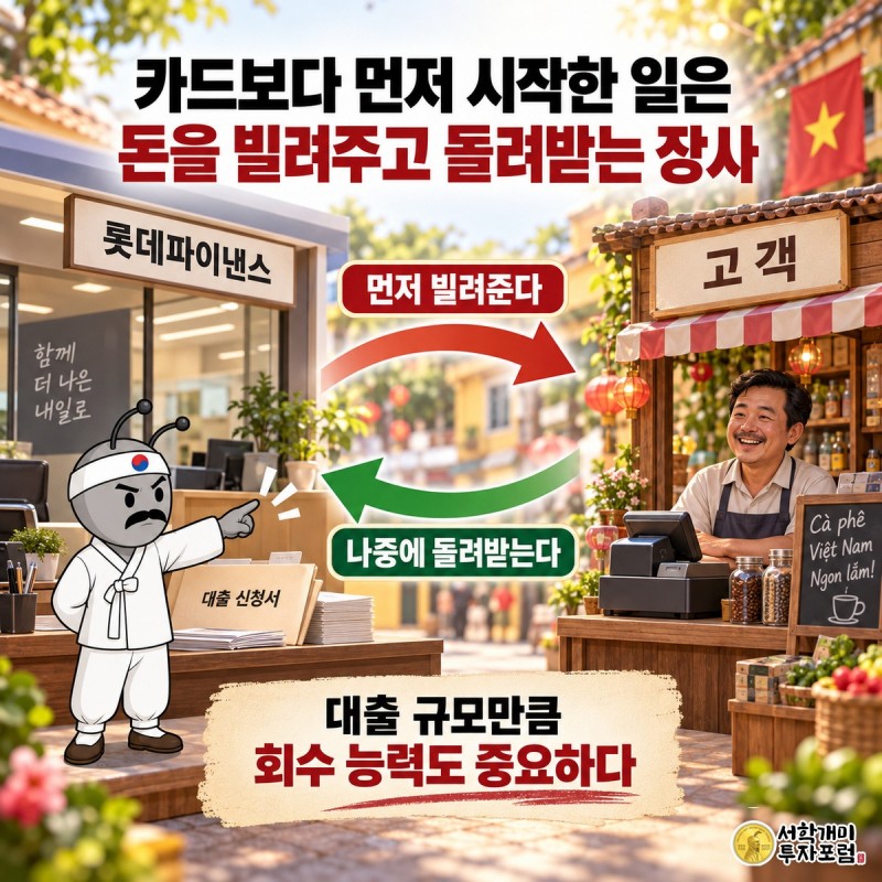 롯데카드 — 카드보다 먼저 시작한 일은 돈을 빌려주고 돌려받는 장사 도판