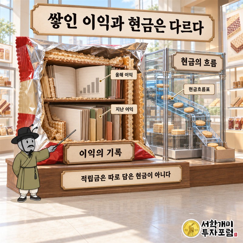 오리온홀딩스 — 쌓인 이익과 현금은 다르다 도판