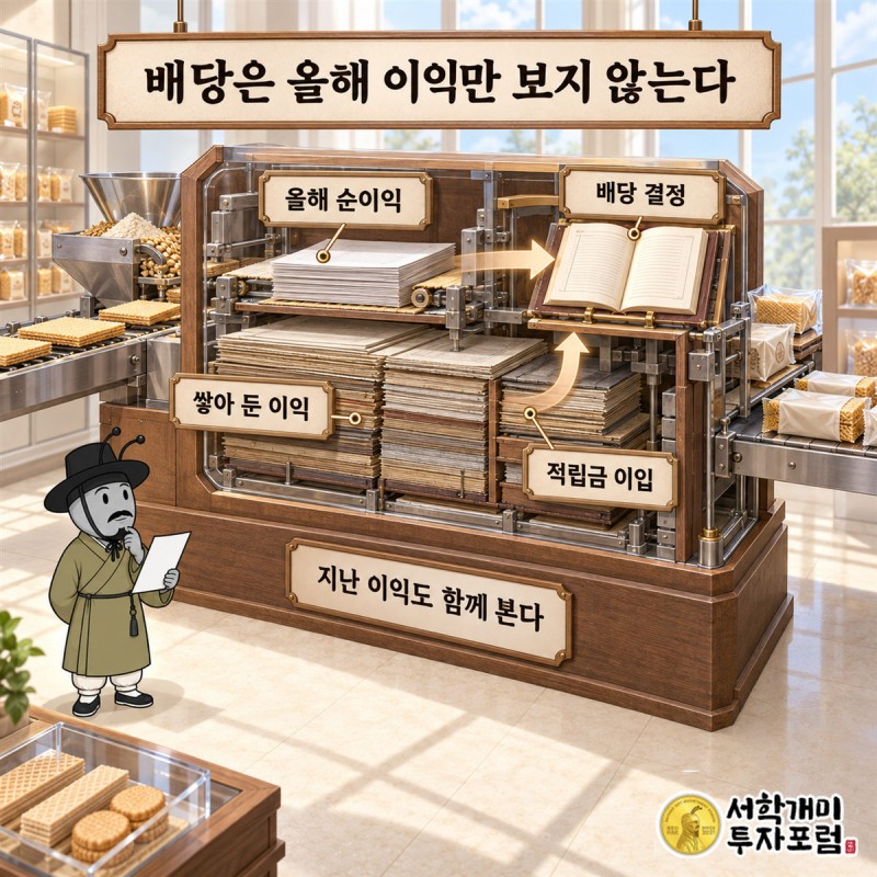 오리온홀딩스 — 배당은 올해 이익만 보지 않는다 도판