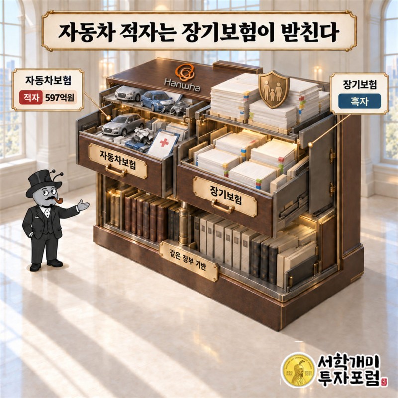 한화손해보험 커버 — 자동차 적자는 장기보험이 받친다