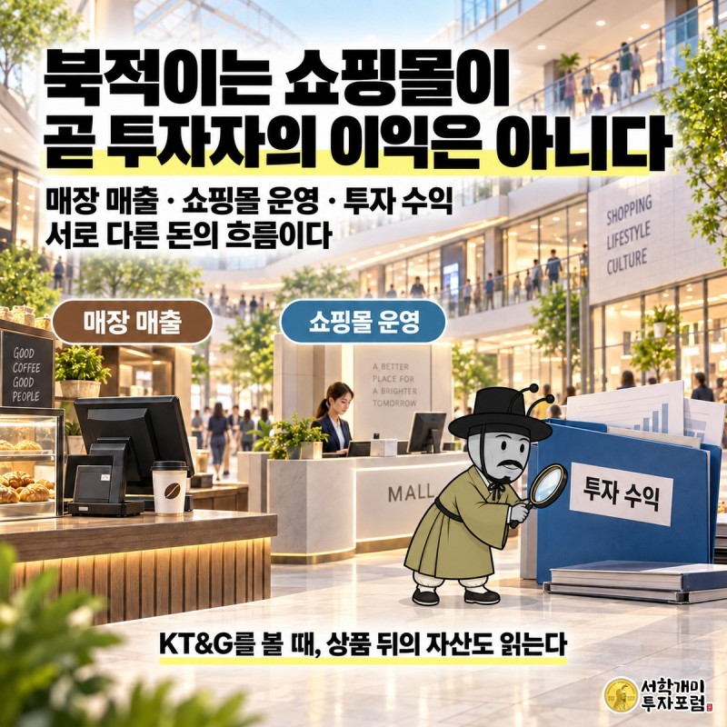 KT&G — 북적이는 쇼핑몰이 곧 투자자의 이익은 아니다 도판