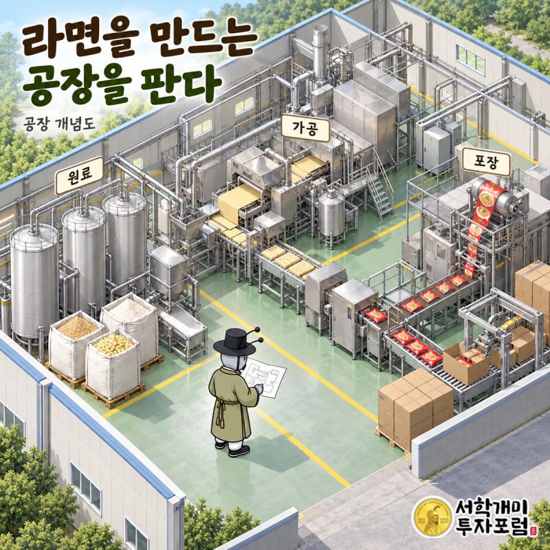농심엔지니어링 커버 — 라면을 만드는 공장을 판다