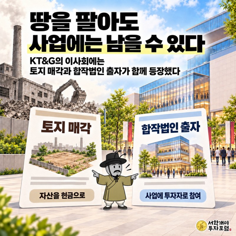 KT&G — 땅을 팔아도 사업에는 남을 수 있다 도판
