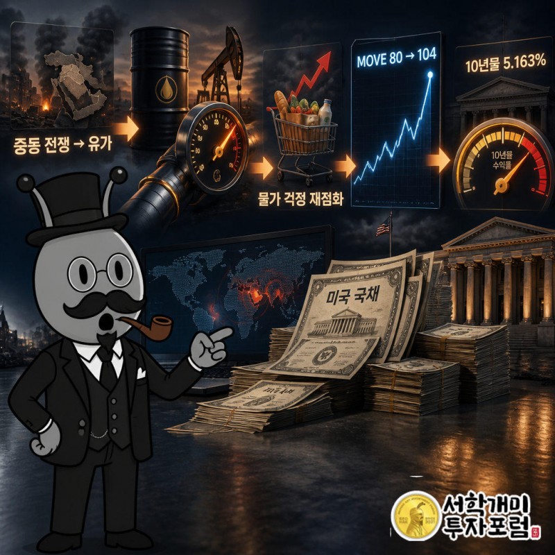 출발점은 중동 전쟁이고 유가와 디젤값이 올라 물가 전망이 꼬였다