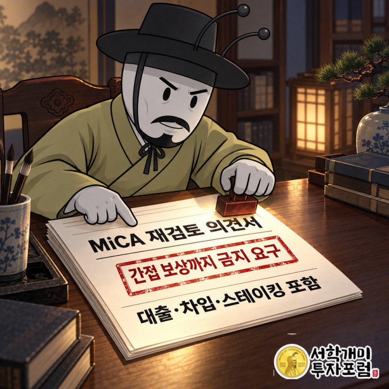 유럽중앙은행과 각국 중앙은행이 MiCA 재검토 의견 수렴에 제안서를 제출했다