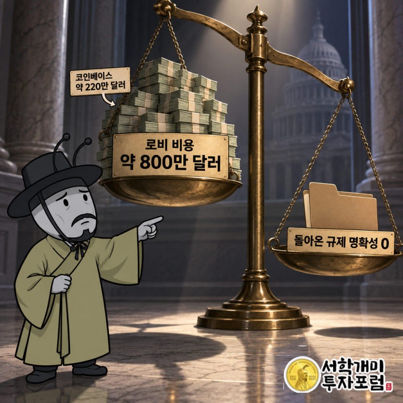 암호화폐 업계가 2026년 상반기 클래리티법 로비에 약 800만 달러를 지출했다