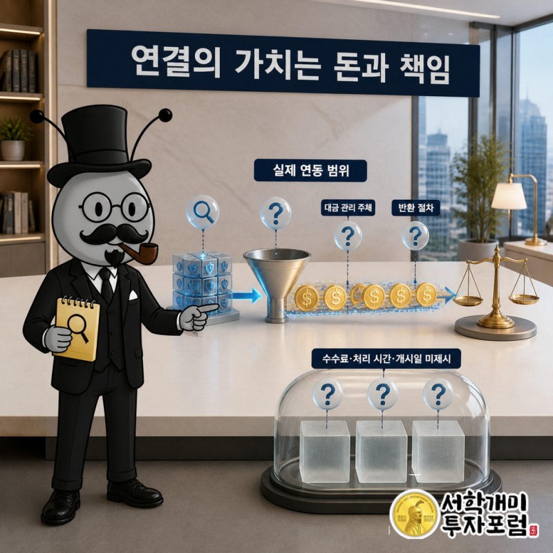 검증 결과가 공개되면 청약·결제·정산 중 실제로 연동된 업무 범위를 확인해야 한다.