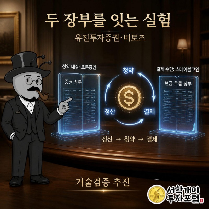 유진투자증권과 비토즈는 스테이블코인을 활용한 청약대금 결제 기술검증을 추진한다.