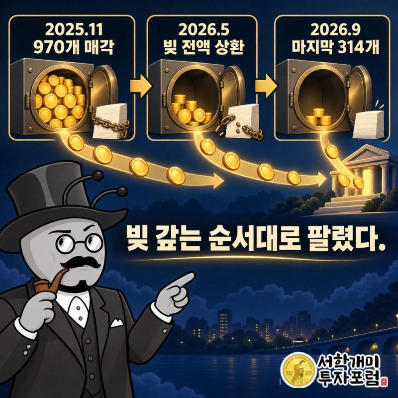 2025년 11월 4일 970 BTC 매각, 전환사채 1.89억 달러에서 9,450만 달러로, 보유량 3,234개에서 2,264개