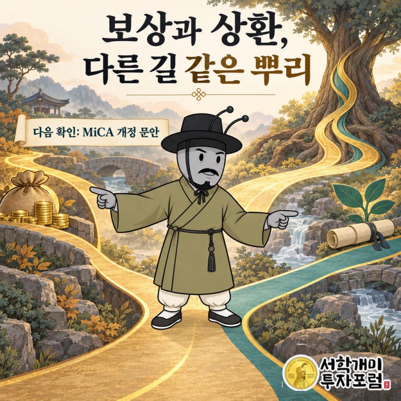 보상(대출·스테이킹)과 상환(준비금)은 서로 다른 돈길이지만 결국 이어져 있다