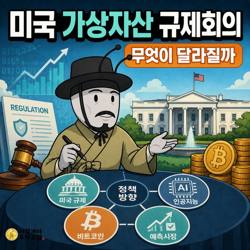 미국 가상자산 규제회의를 설명하는 양반개미 기자