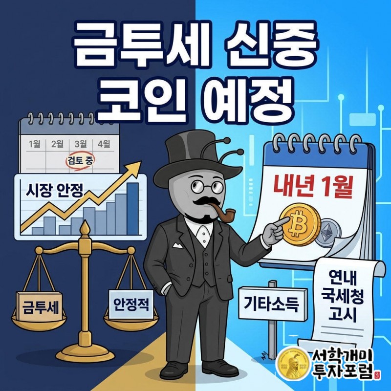 이형일 금투세는 안정 후, 가상자산과세는 내년 1월 핵심을 설명하는 서학개미 기자 표지