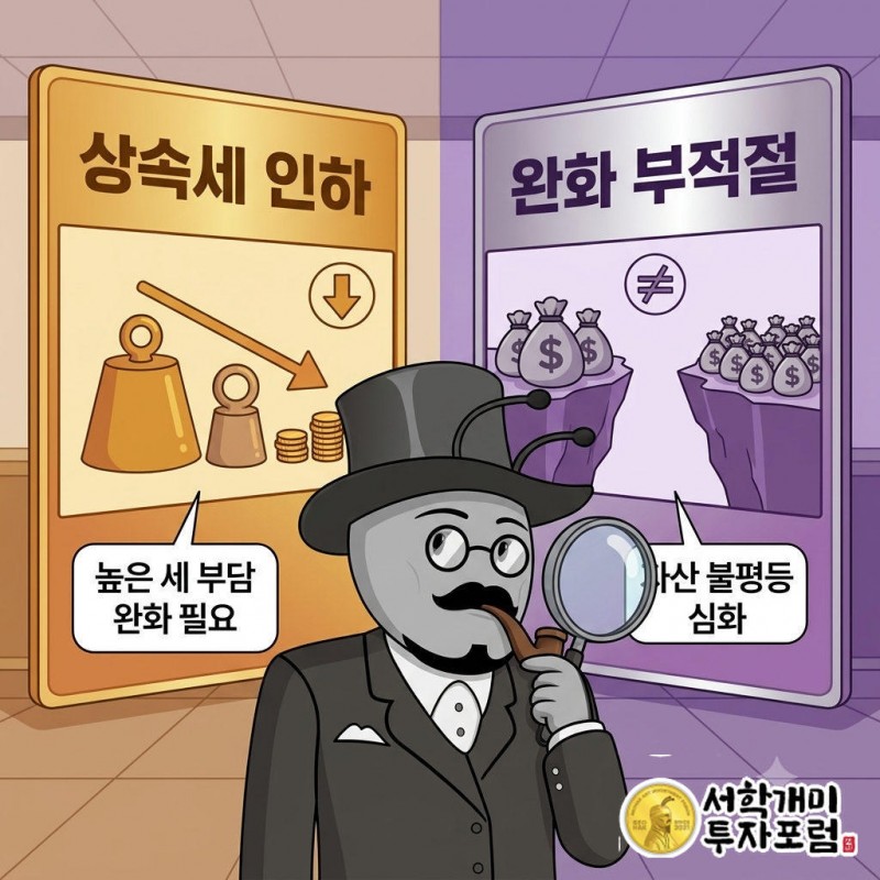 상속·증여세와 법인세는 어떤 방향으로 가나 를 설명하는 인포그래픽