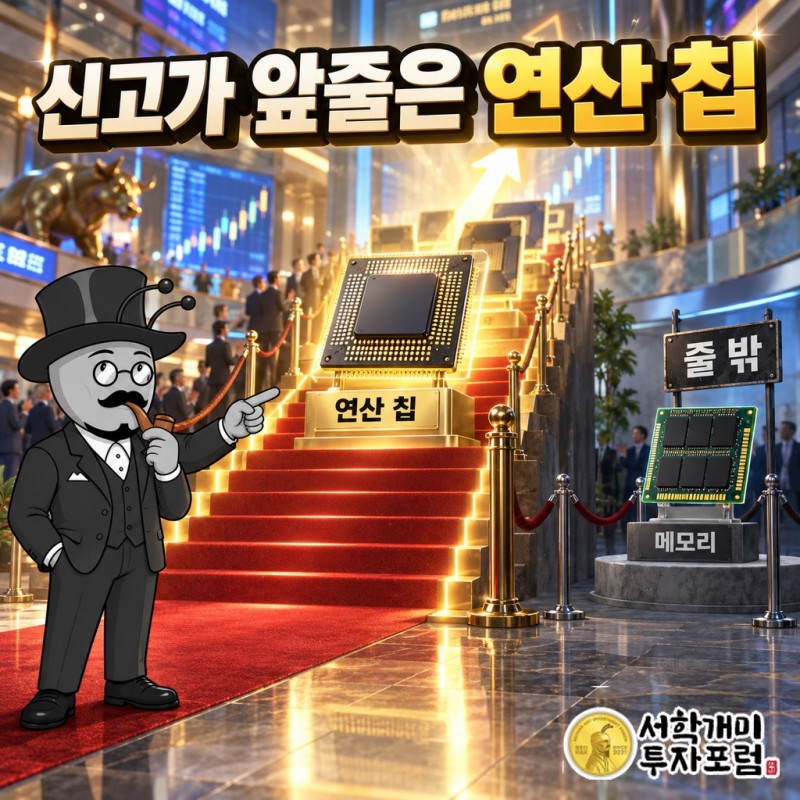신고가 행렬 앞줄은 연산 칩, 메모리는 줄 밖에 섰습니다