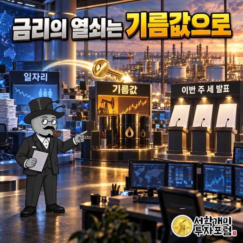 일자리에서 기름값으로 넘어간 금리의 열쇠, 이번 주 세 발표가 이어받는다
