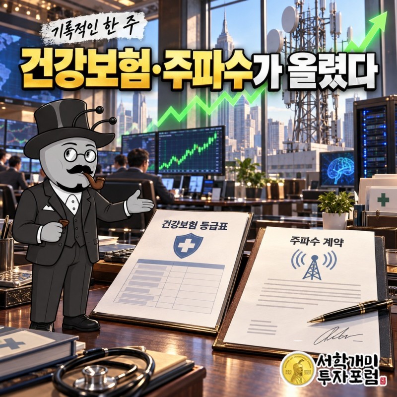 기록적인 한 주를 닫은 건 AI가 아니라 건강보험 등급표와 주파수 계약이었습니다