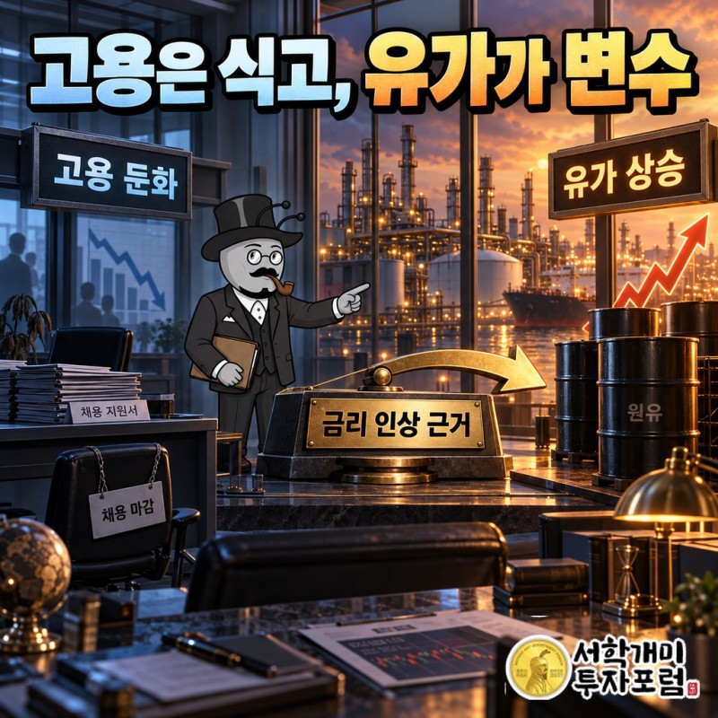 고용은 식었는데 금리 인상의 근거는 유가로 옮겨 갔다