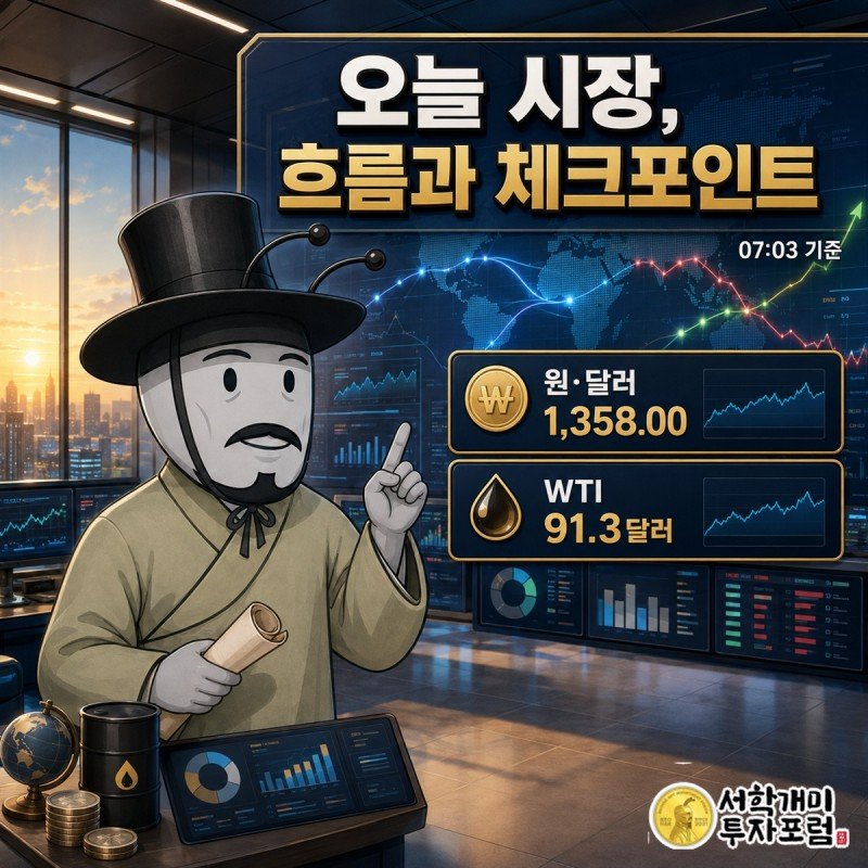 미국 증시 반등과 국채금리 하락이 국내 증시·원달러 환율·유가로 이어지는 아침 시황