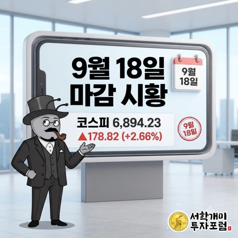 코스피 코스닥 마감 시황 브리핑 커버