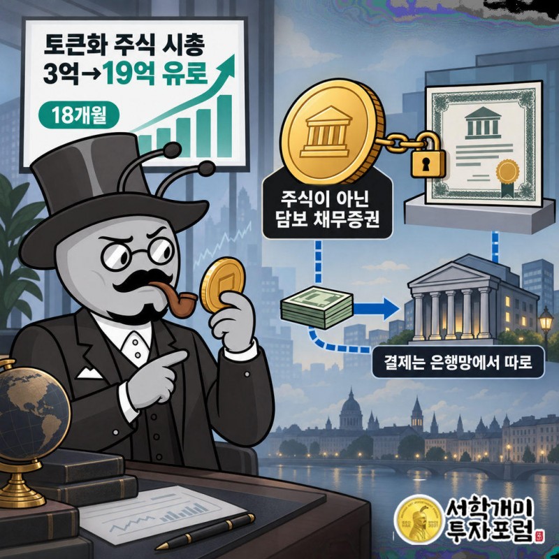 EU 토큰화 주식 시가총액이 18개월 만에 약 3억 유로에서 약 19억 유로로 늘었다