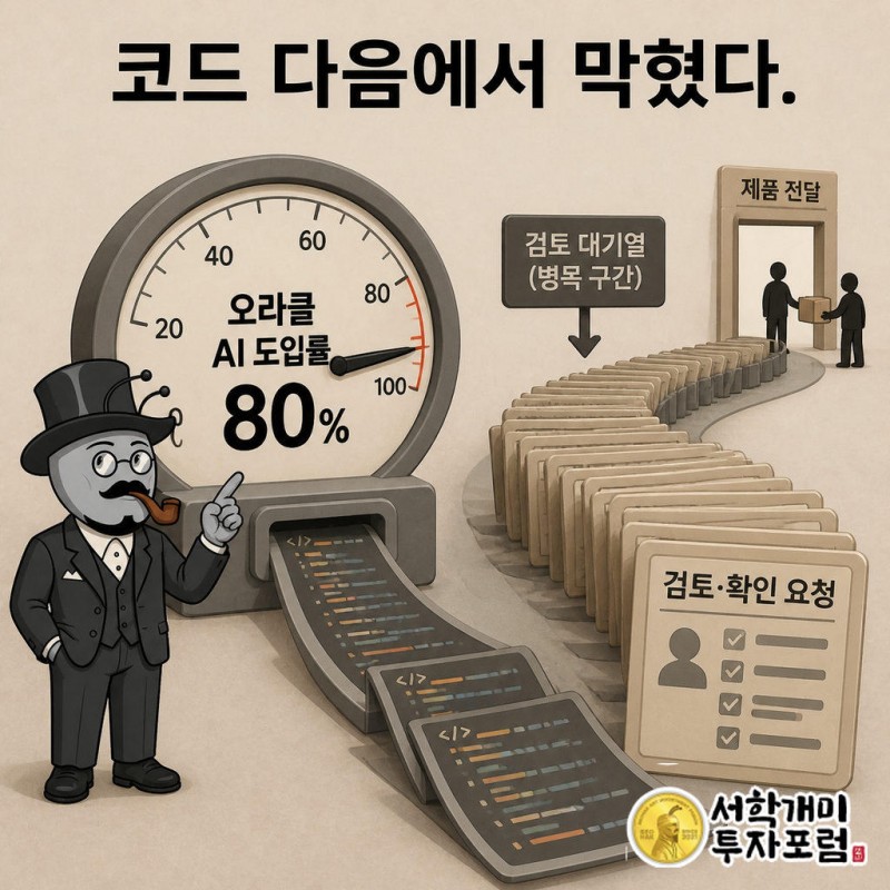 오라클은 ChatGPT Enterprise와 Codex 배포 뒤 3개월 안에 AI 도구 도입률 80%에 도달했다.