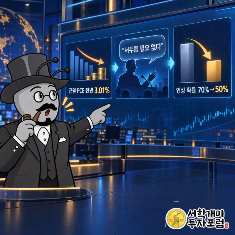 8월 근원 PCE 물가가 전월 대비 0.25%, 전년 대비 3.01%로 예상보다 덜 올랐다