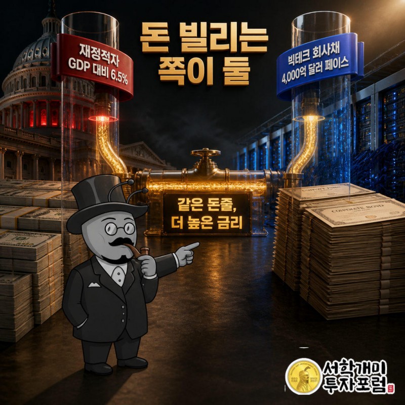 미국 국가부채 40조 달러 초과, FY2026 재정적자 GDP 대비 6.5%(50년 평균 3.8%)