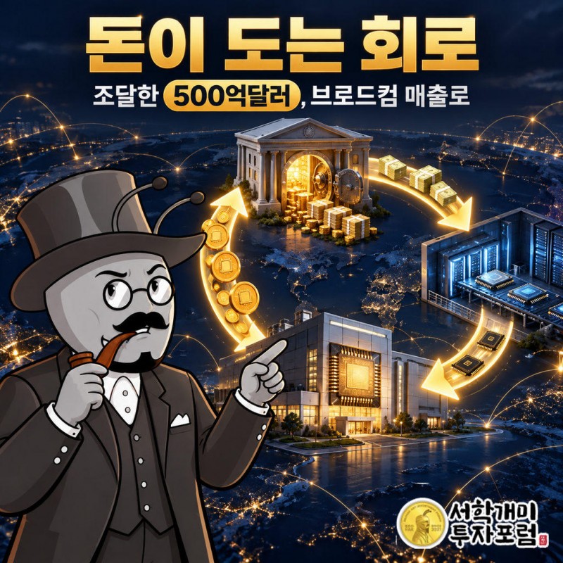 브로드컴이 아폴로·블랙스톤 등과 오픈AI 칩 구매자금 500억달러 이상 조달을 협의 중이며 협상은 초기 단계