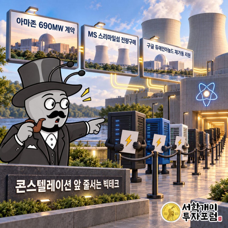 아마존은 콘스텔레이션과 690MW 계약을 맺었고 캘버트 클리프 원전 증설분이 포함된다