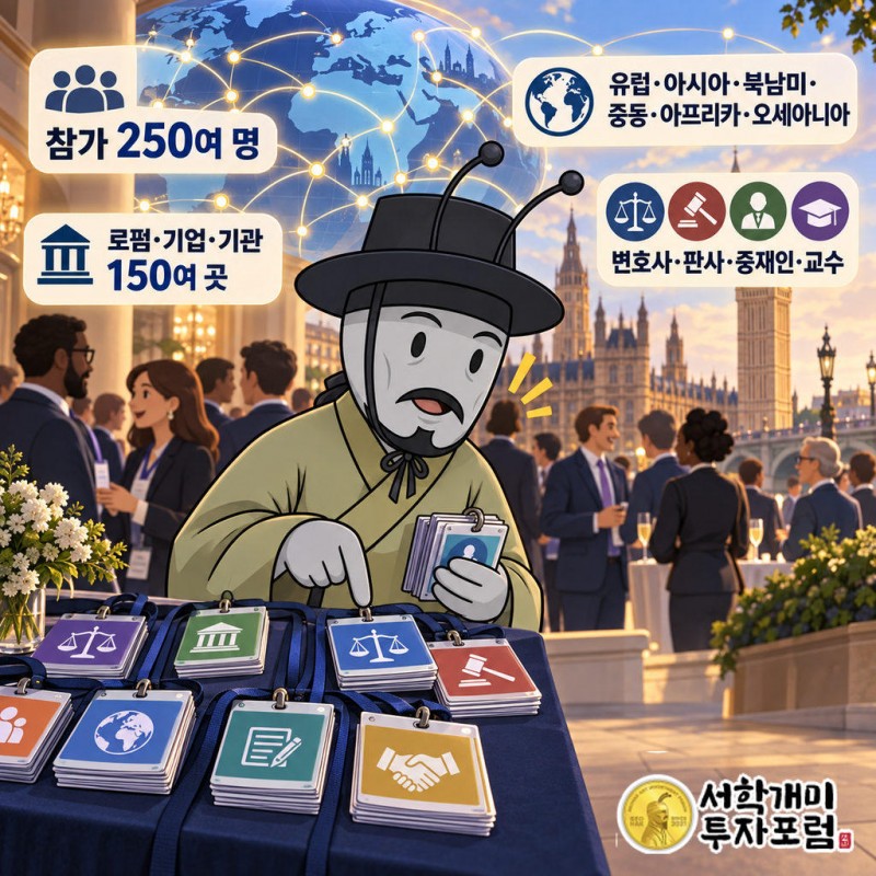 유럽·아시아·북남미·중동·아프리카·오세아니아 150여 개 로펌·기업·기관에서 왔다