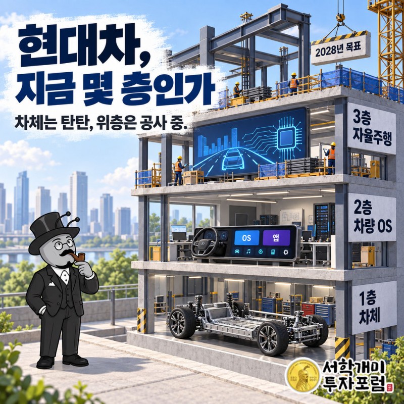 자동차가 하드웨어(Layer 1), 차량 OS(Layer 2), 소프트웨어(Layer 3)의 3층 제품으로 바뀌고 있다