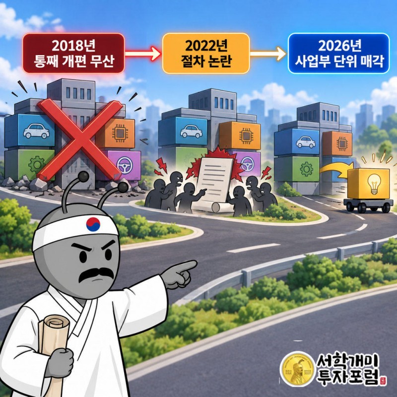 2018년 모듈·A/S부품 개편안이 엘리엇 등 반대로 5월 21일 계약 해제