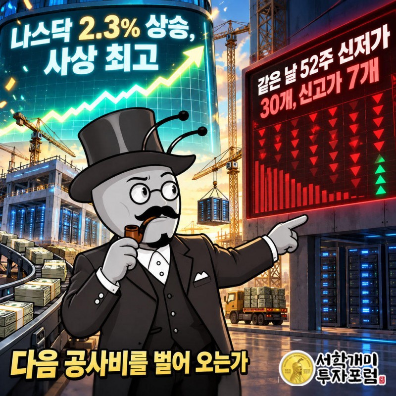 나스닥 종합지수는 2.3% 올라 사상 최고로 마감했고 S&P500은 1.5% 상승했다