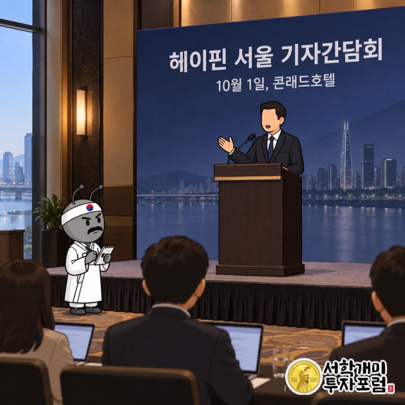10월 1일 서울 영등포구 콘래드호텔 기자간담회에서 나온 발언이다