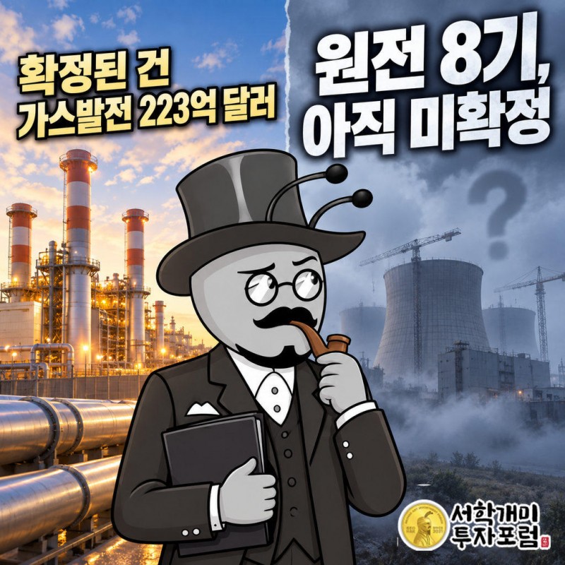 한국 정부가 확정한 대미투자는 텍사스 가스발전 223억 달러뿐이다