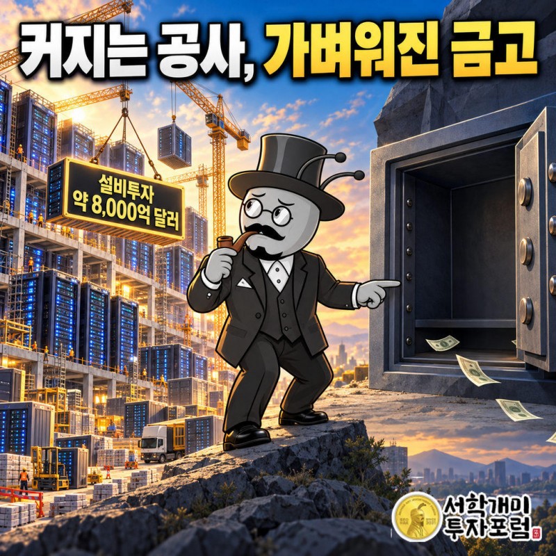 빅테크 4사(알파벳·아마존·메타·마이크로소프트)의 올해 설비투자 예상액은 약 8,000억 달러로 2019년 지출의 10배다