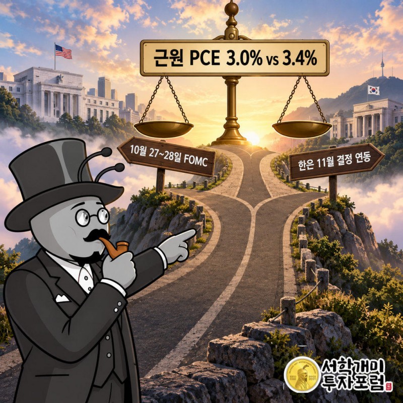 골드만삭스의 4분기 근원 PCE 전망은 3.0%, 연준 자체 전망은 3.4%로 이 차이가 다음 결정을 가른다